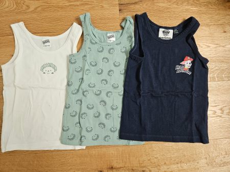 3er Set Kinder Unterhemden Gr. 110/116 für den Sommer
