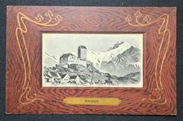 Prägekarte Schloss Sargans
