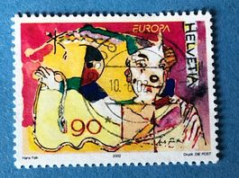 Nr. 1052 Clown mit Requisiten GESTEMPELT 2002   