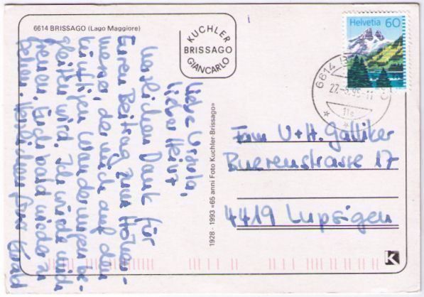 Cartes postales: Brissago - 3 Bild AK – D'occasion à Binningen par Mountainrider 1