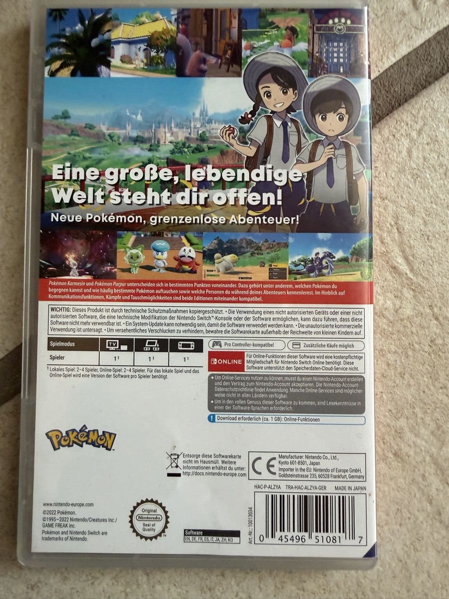 Pokémon Giochi: Nintendo Switch Pokemon Purpur – Usato da Recherswil venduto da luca_v 1
