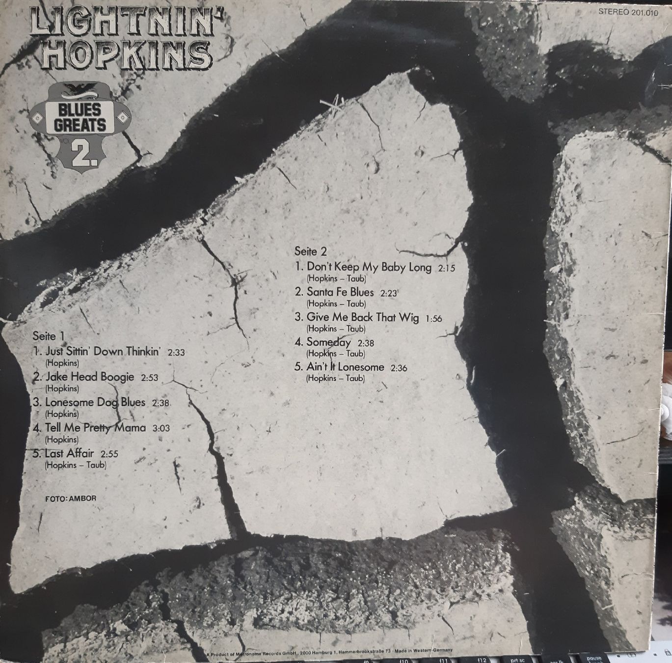 Dischi in vinile: SAM LIGHTNIN HOPKINS: Blues Greats 2 – Usato da Frick venduto da kyb_yq8h 1