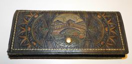 Neue Fundschätze Leder Geldbeutel   18 x 8 cm