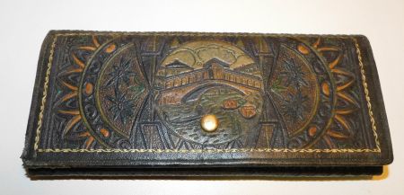 Neue Fundschätze Leder Geldbeutel   18 x 8 cm