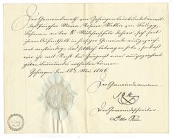 aa687/"Préphilatélie". Document Historique avec signatures.