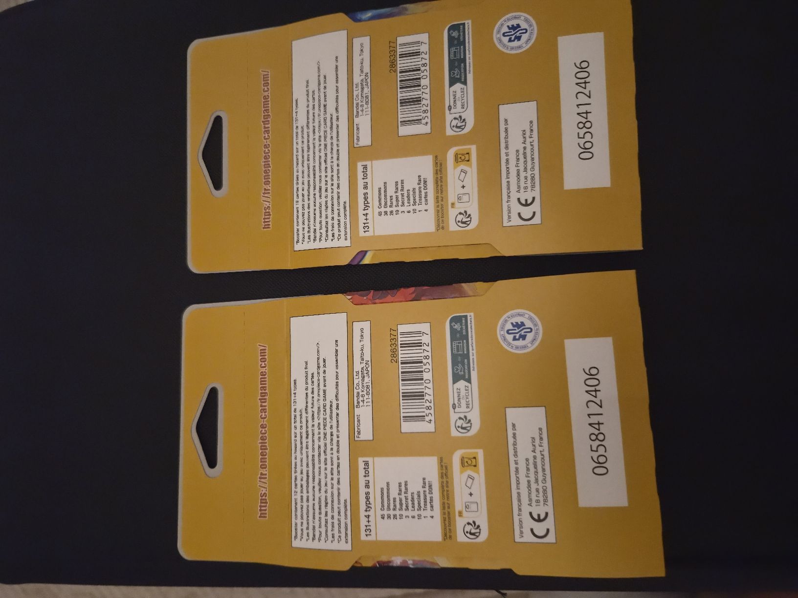Bandai Carte collezionabili: 2 booster op 17 one piece – Nuovo e nell'imballaggio originale da Les Acacias venduto da S.Vieira 1