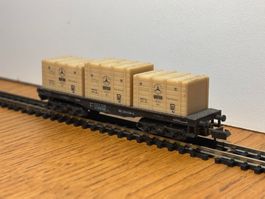 e1485: Flachwagen mit Ladung (Spur N)