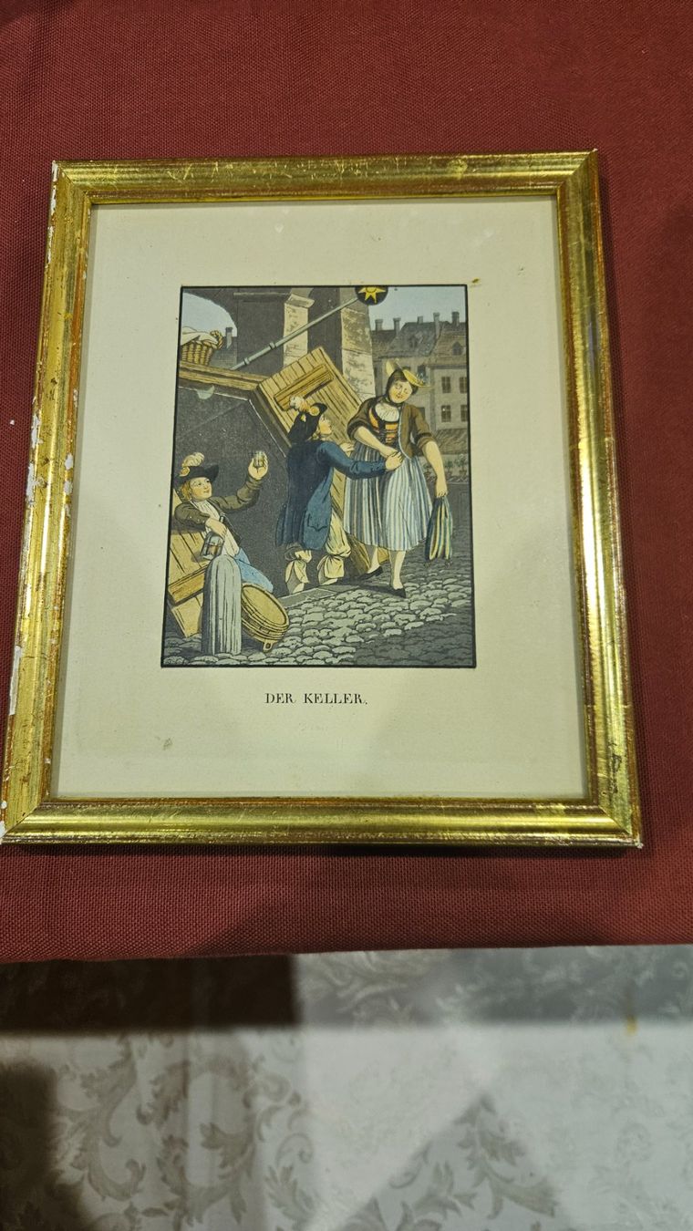 Gemälde: Quadretto d'epoca "Der Keller" – Gebraucht aus Melano von H-Sara