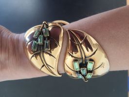 Einmalig! Atelier Swarovski von Sandy Powell Blätter-Armreif