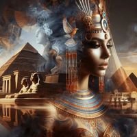 Diamond Painting Cléopâtre Égypte 50x50 cm