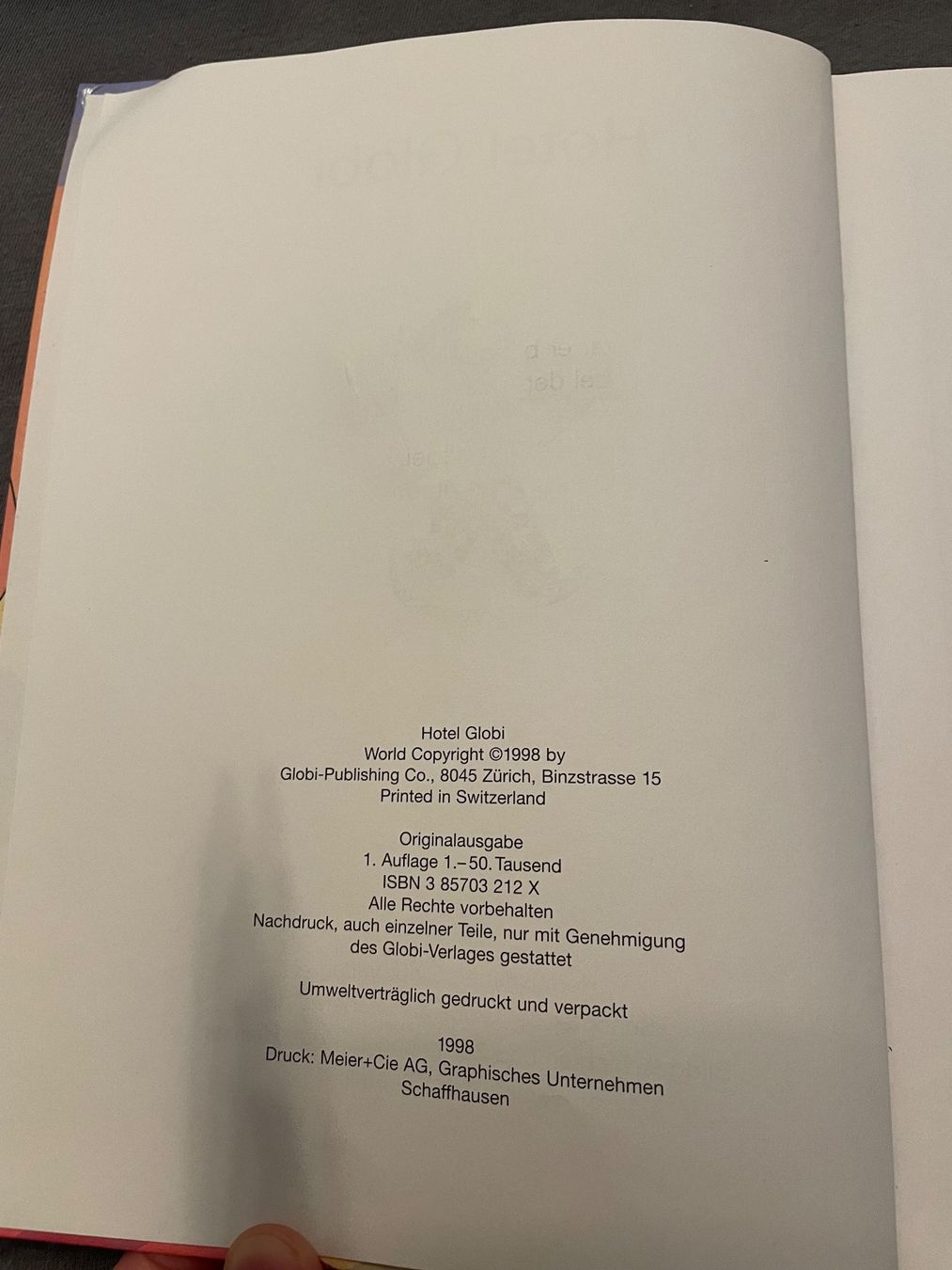 Libri: Hotel Globi Buch – Usato da Rothrist venduto da Gyzmo69 1