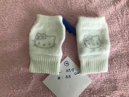 Hello Kitty Fingerlose Handschuhe weiss, kleine Grösse