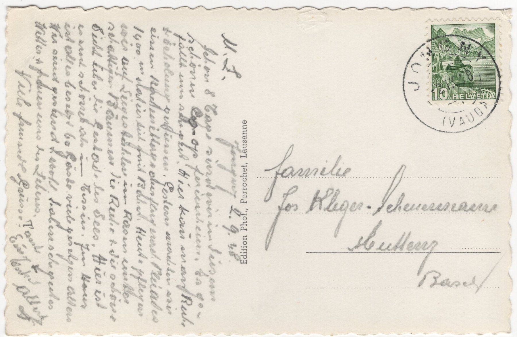 Cartoline postali: Jongny - Maison de vacances "Co-op" – Usato da Eglisau venduto da Chperfins 1