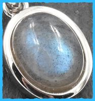 Schillernder Labradorit Anhänger 925 Silber