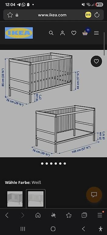 Letti: Babybett  – Usato da Döttingen venduto da hei_sf5v