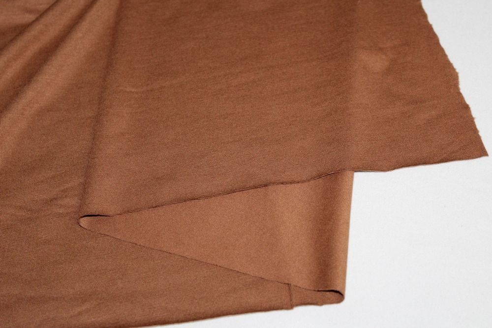 Tessuti: Stoff Viscosejersey uni hellbraun – Nuovo (secondo la descrizione) da Obfelden venduto da solomon111 1