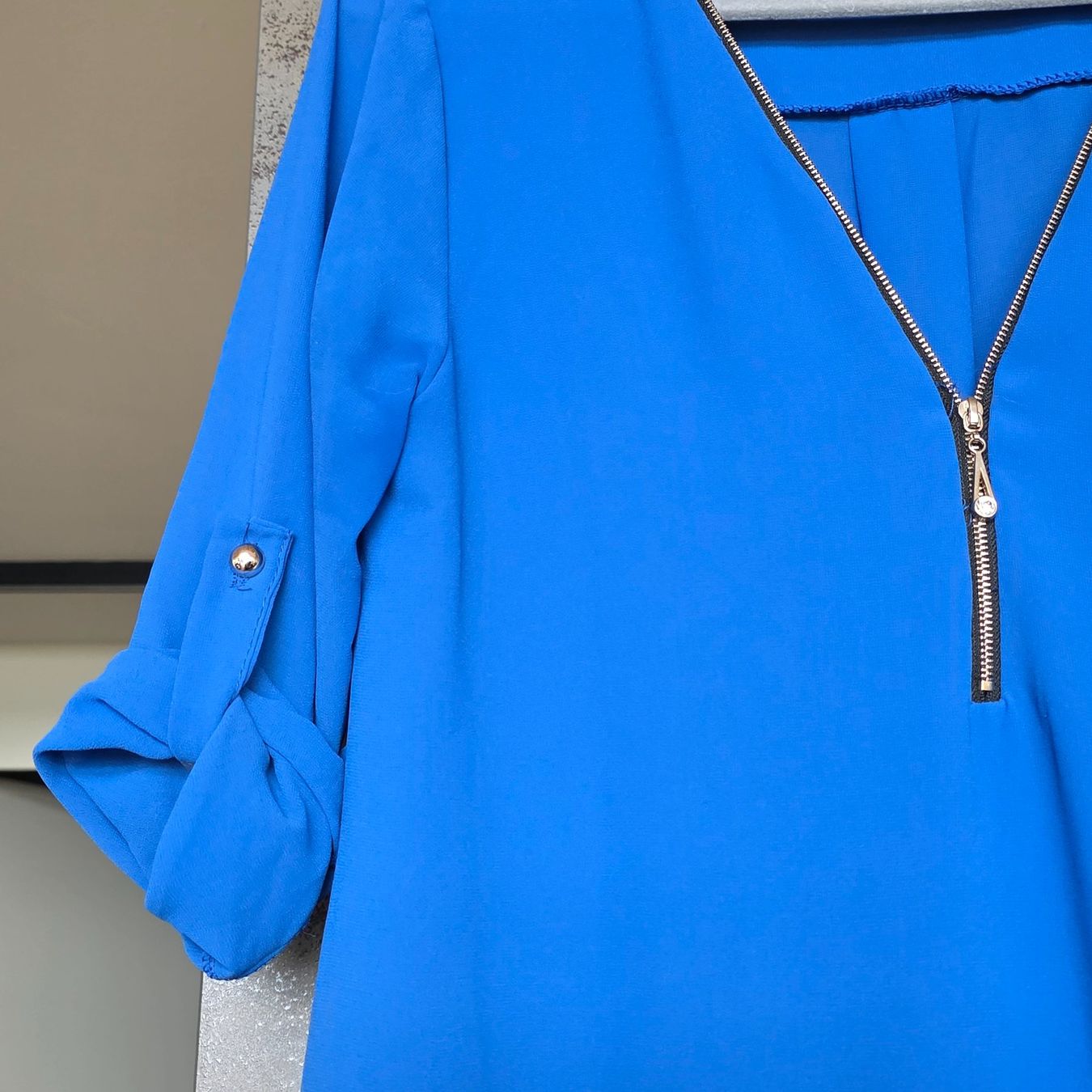 Blusen: 🐸 BLUSE / TUNIKA ROYALBLAU M – Gebraucht aus Môtier (Vully) von Frogs 1