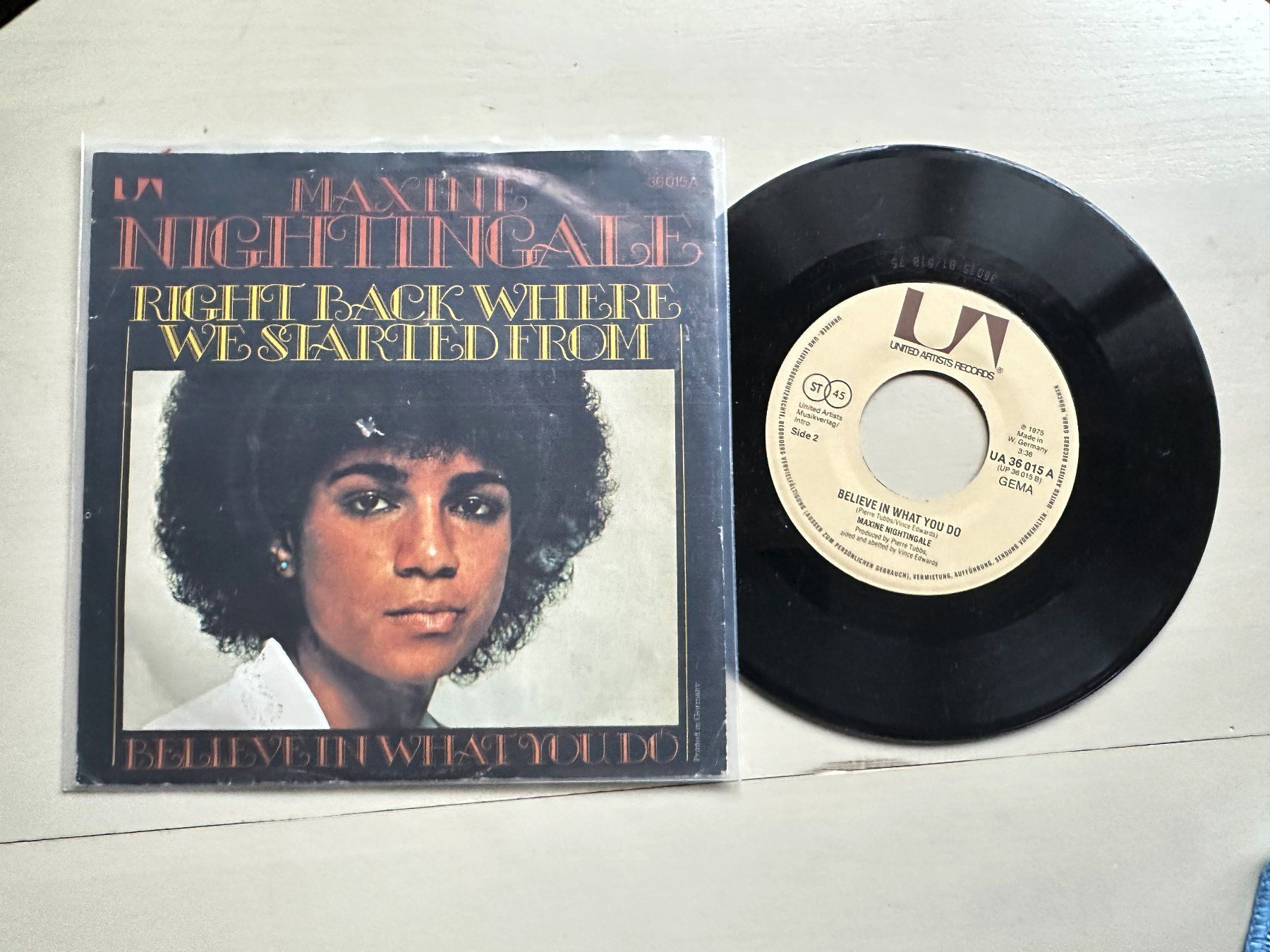 Dischi in vinile: MAXINE NIGHTINGALE tolle Right back where we started Disco – Usato da Basel venduto da Partridge 1