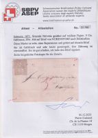 RAAAR Brief mit 30d, Attest , Stabstempel NÜRENSTORF