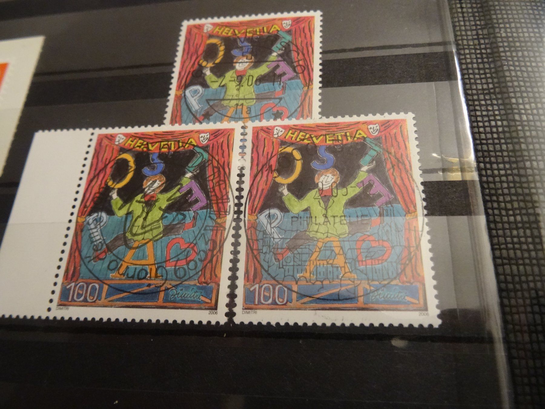 Tutti i francobolli: 2006 Dimitri 3x VERSCHIEDENE ET- VOLLSTEMPEL – Usato da Olten venduto da pechsisa1