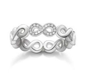Pandora Anelli: Original Thomas Sabo Infinity Ring mit Diamanten - RRP 229 – Nuovo (secondo la descrizione) da Rheinfelden venduto da Boutique_Luxe 4