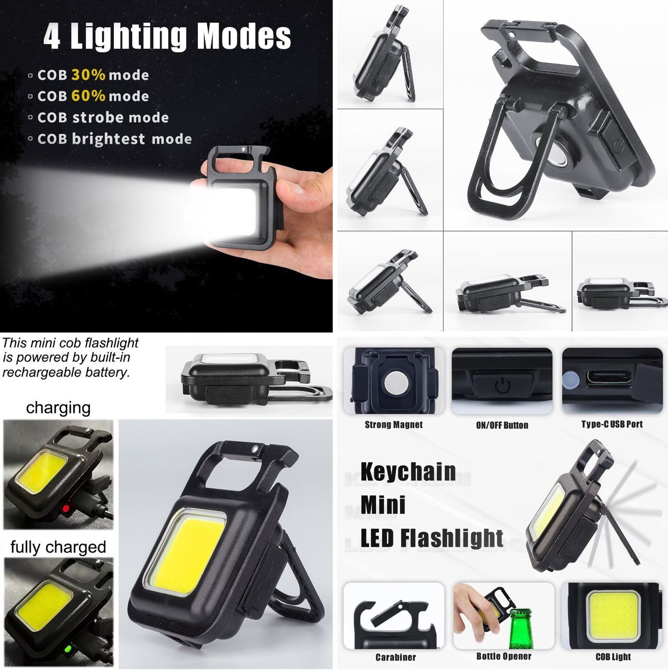 Lampade: Portable mini lampe LED USB, porte clé, magnétique – Nuovo e nell'imballaggio originale da Yverdon-les-Bains venduto da rogi80 6