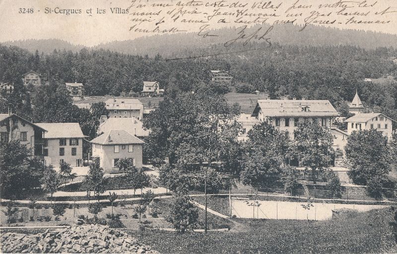 Cartoline postali: St. Cergues et les Villas 1911 – Usato da Emmenbrücke venduto da teestube