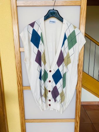 Burlington gilet motif losanges neuf Envoi possible/Versand