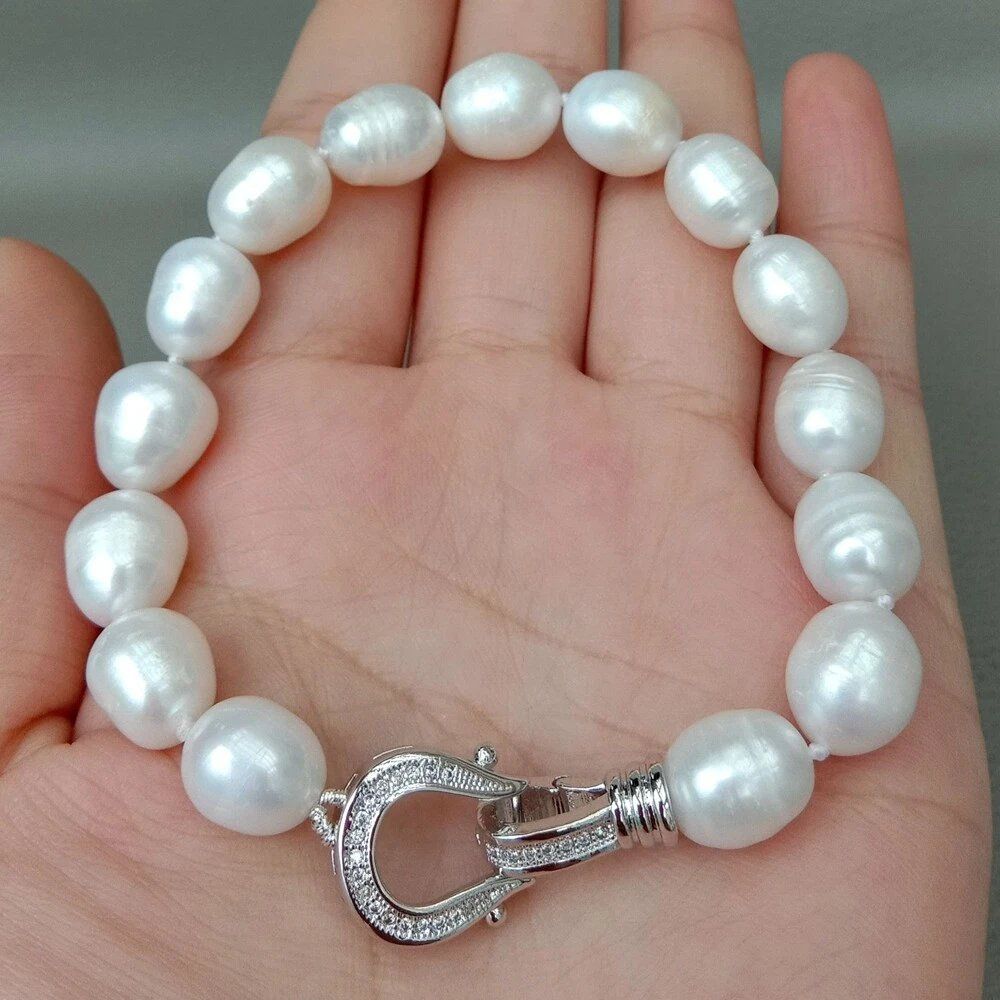 Armbänder & -reifen: Weiss Lua Perlen Armband Echt Bracelet Perle blanche Vrai – Neu (gemäss Beschreibung) aus Prilly von ilyria73