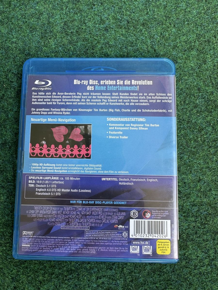 Tutti i DVDs: Edward mit den Scherenhänden Blu-ray gebraucht – Usato da Horgen venduto da MASTA 1