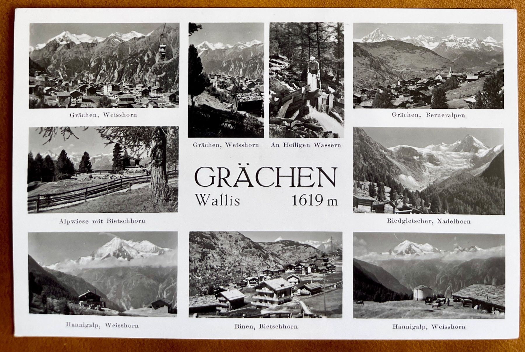 Cartoline postali: GRÄCHEN - Multi-vue 1969 – Usato da Lutry venduto da Ediego