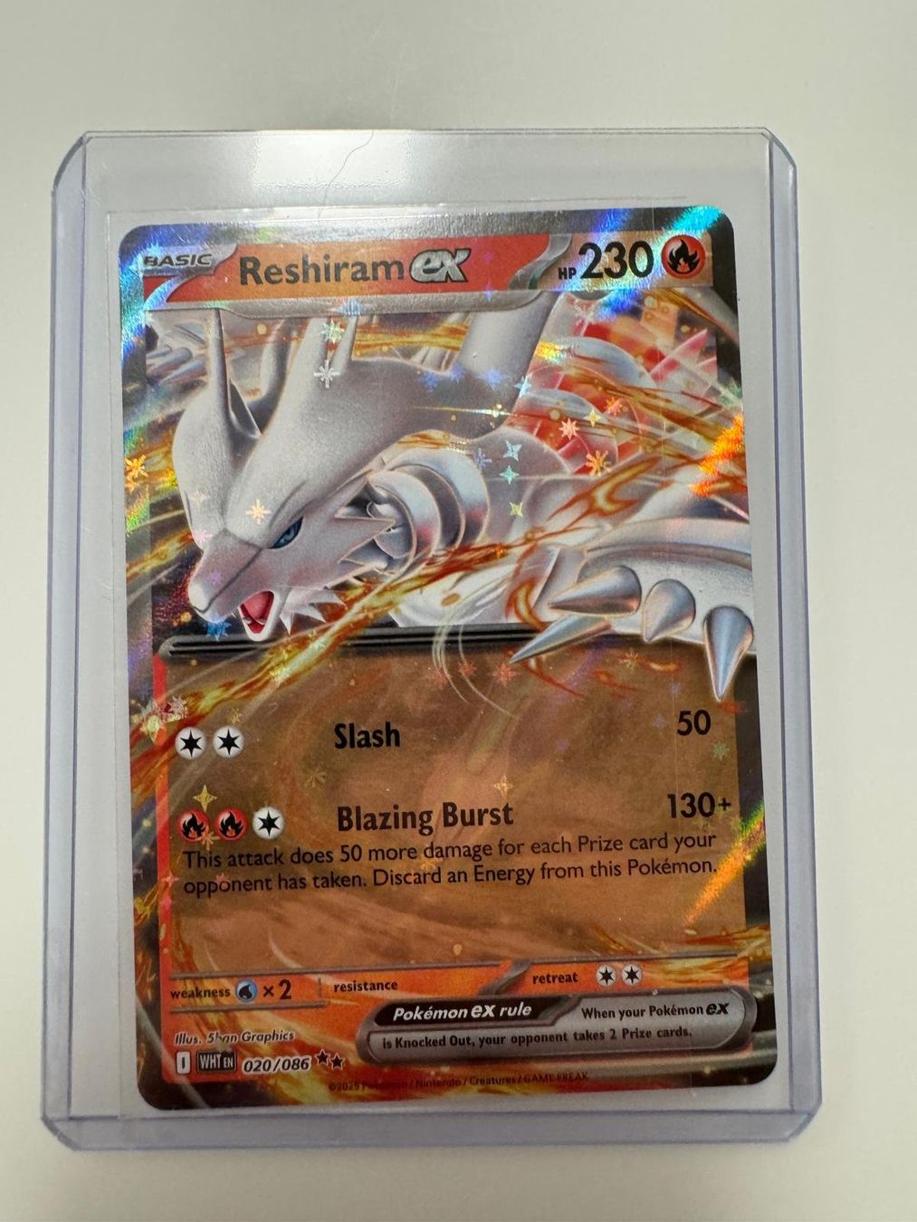 Pokémon Carte collezionabili: Reshiram ex | Double Rare | WHT 020/086 | EN – Usato da Spreitenbach venduto da Snacky96