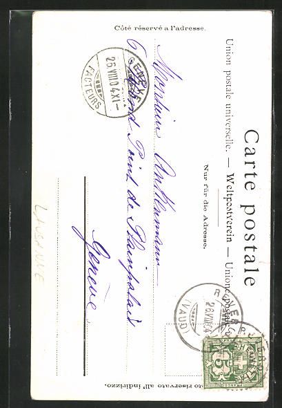 Ansichtskarten: Lausanne, Cortege du Centenaire 1903, Le – Gebraucht aus Berlin von bartko-reher 1