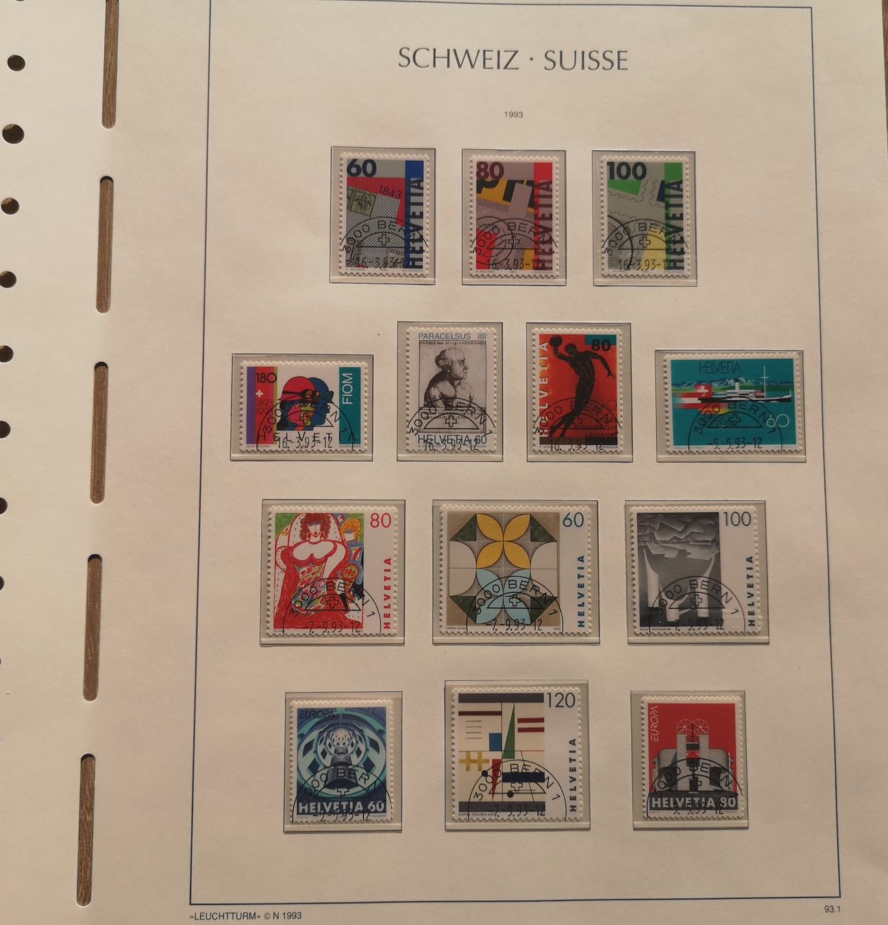 Tutti i francobolli: CH Briefmarken 1991-1993 ET gestempelt – Usato da Sevelen venduto da hei_dn6l 6