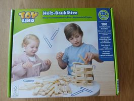Toy Lino Holz Bauklötze 100 Stk. neuwertig