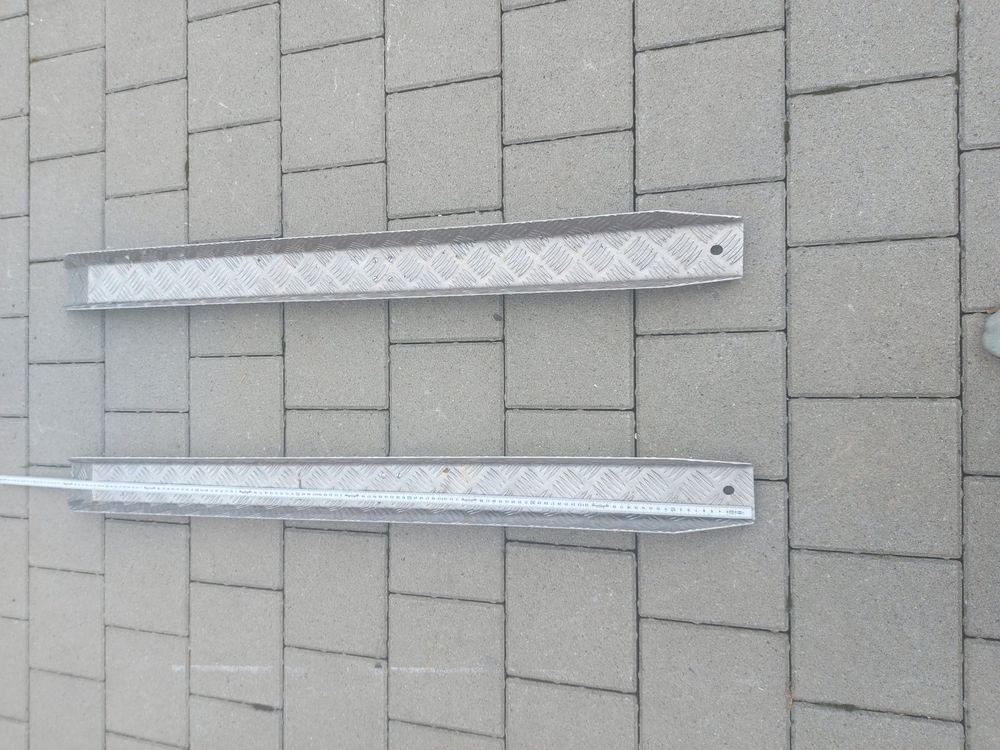 Alu Blech Rampe ; Rollstuhlrampe ca 120cm im SET 2Stück (Gebraucht) in ...
