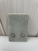 Glitzernde Ohrstecker, 925 Silber - NEU