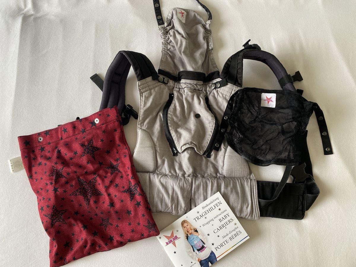 Kokadi Bauch- & Rückentragen: Kokadi Flip Performance Air Babytrage grau – Gebraucht aus Bern von Anaprandi