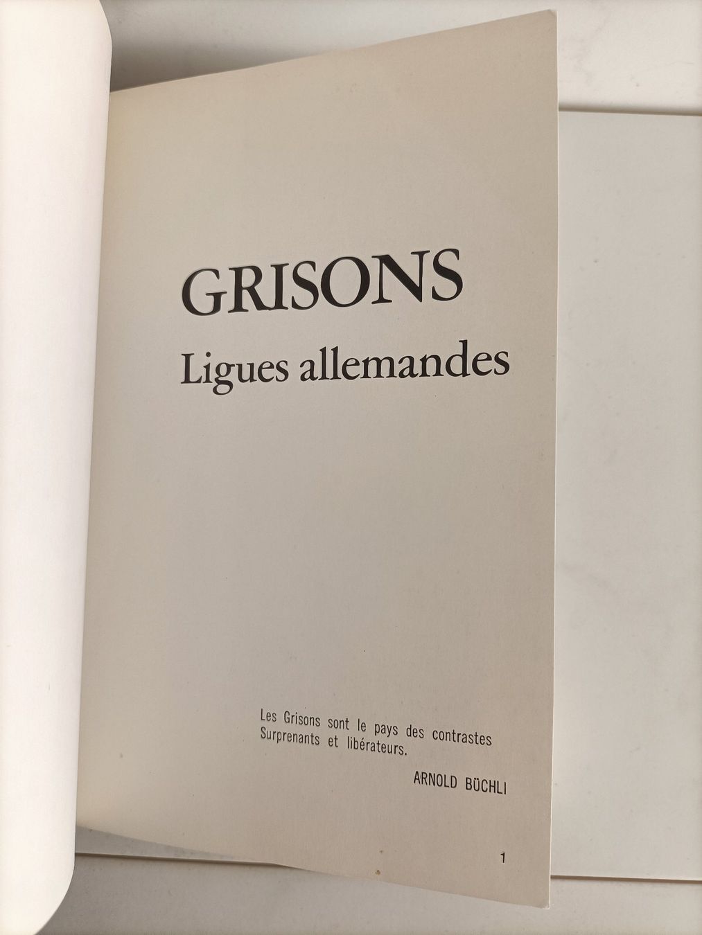 Bücher: Grisons I -12- Les cantons suisses / Panoramic Genève 1972 – Gebraucht aus crans montana von AB3963 1