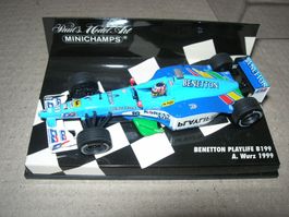 Benetton Playlife B199  A. Wurz 1999 * Minichamps 1:43