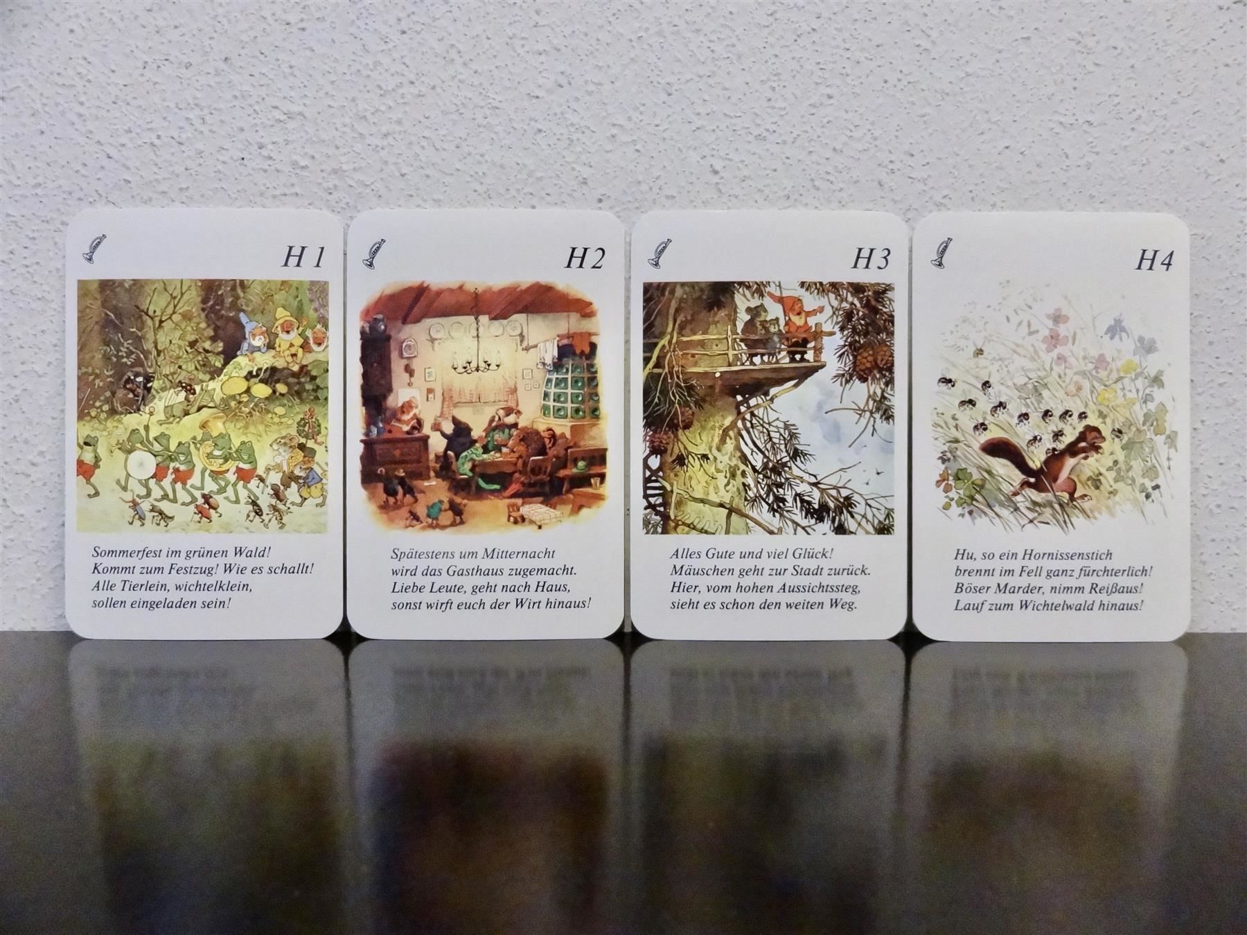 Giochi: schönes Quartett BESUCH IM WICHTELWALD – Usato da Kerzers venduto da wisaundso 9