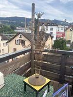 Kerzenständer Metall braun 4 Kerzenhalter 130cm hoch