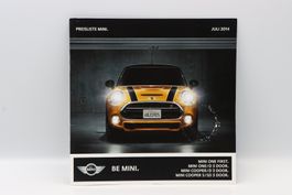 Mini Cooper 2014 Preisliste Prospekt