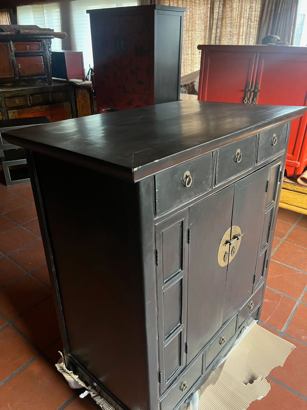 Kommoden: Asiatischer Schrank, Sideboard, Kommode, schwarz – Neu (gemäss Beschreibung) aus Cham von mjg1901 3