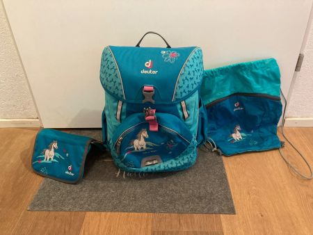 Deuter Schulrucksack Mädchen mit Etui und Sportsack