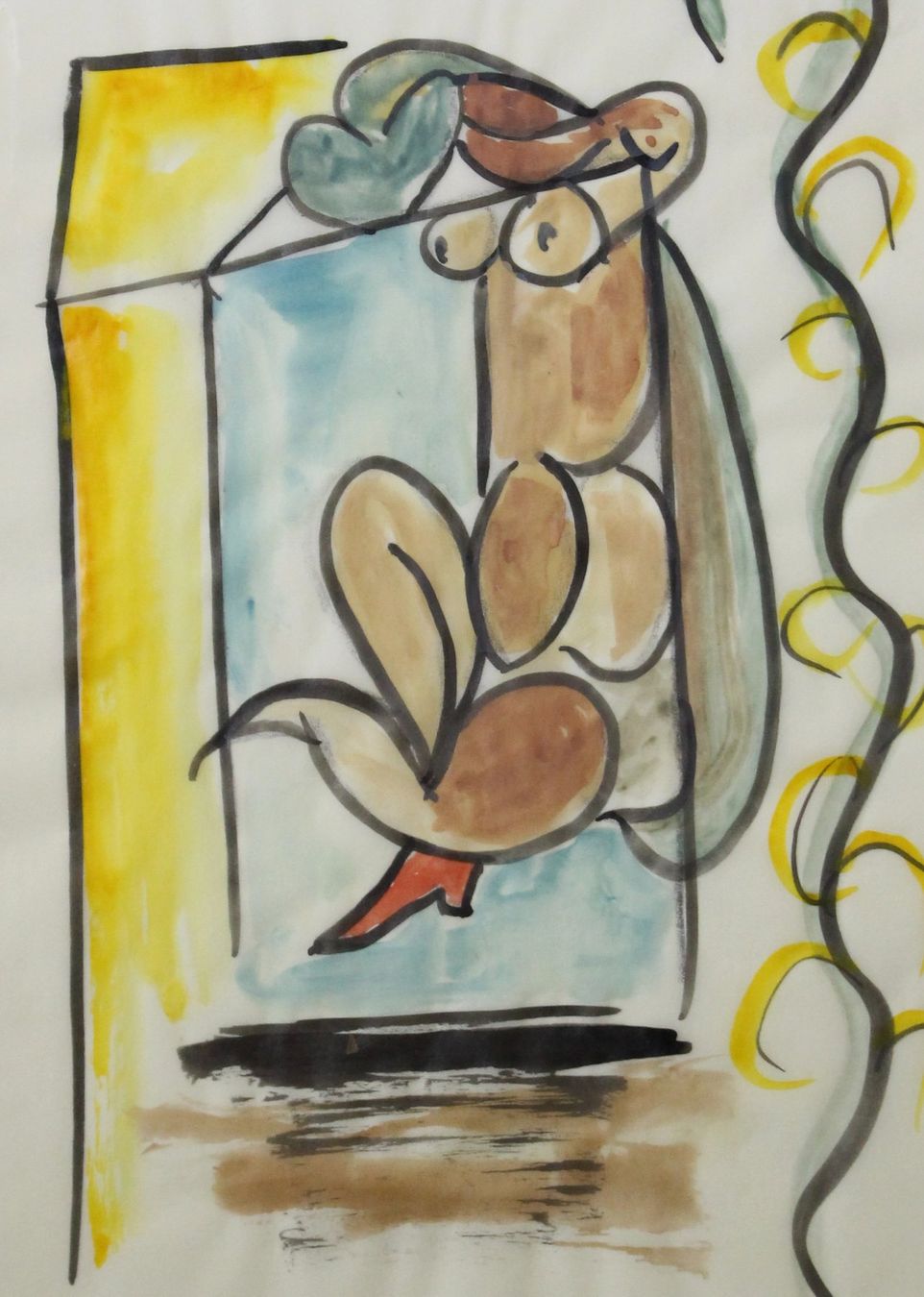 Dipinti: Abstrakte Aquarell Künstlername Gabor – Usato da Bruettisellen venduto da Collector_Store 3