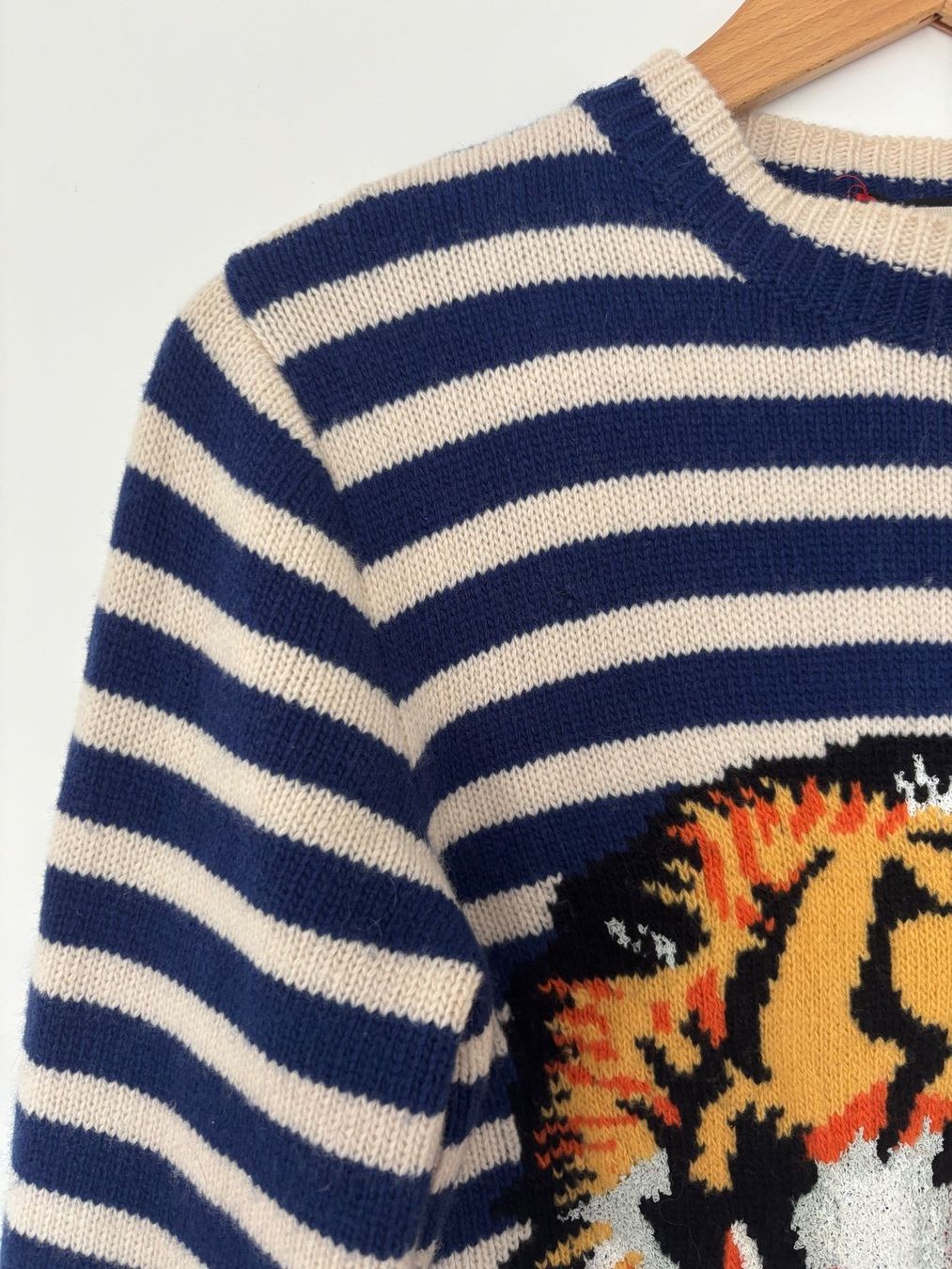 Gucci Pullover & Sweatshirts: Gucci Wollpullover blau weiss, Tiger , 34/36 – Gebraucht aus Herrliberg von mayfi 1