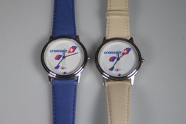 2 Crossair Werbeuhren Swiss Made