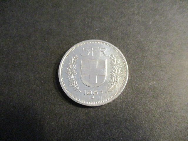 Tutti le monete: 5 .- Fr 1967  Superbe pièce Superbe qualité – Usato da Lovens venduto da Jelmi