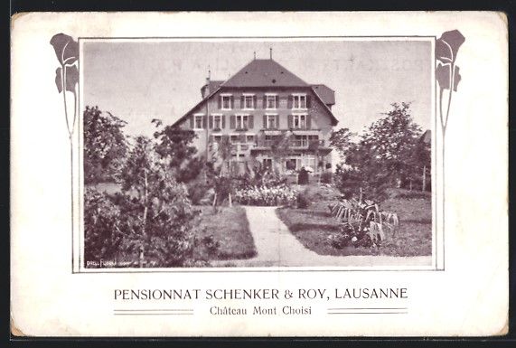 Cartes postales: Lausanne, Pensionnat Schenker, Roy, Chat – D'occasion à Berlin par bartko-reher